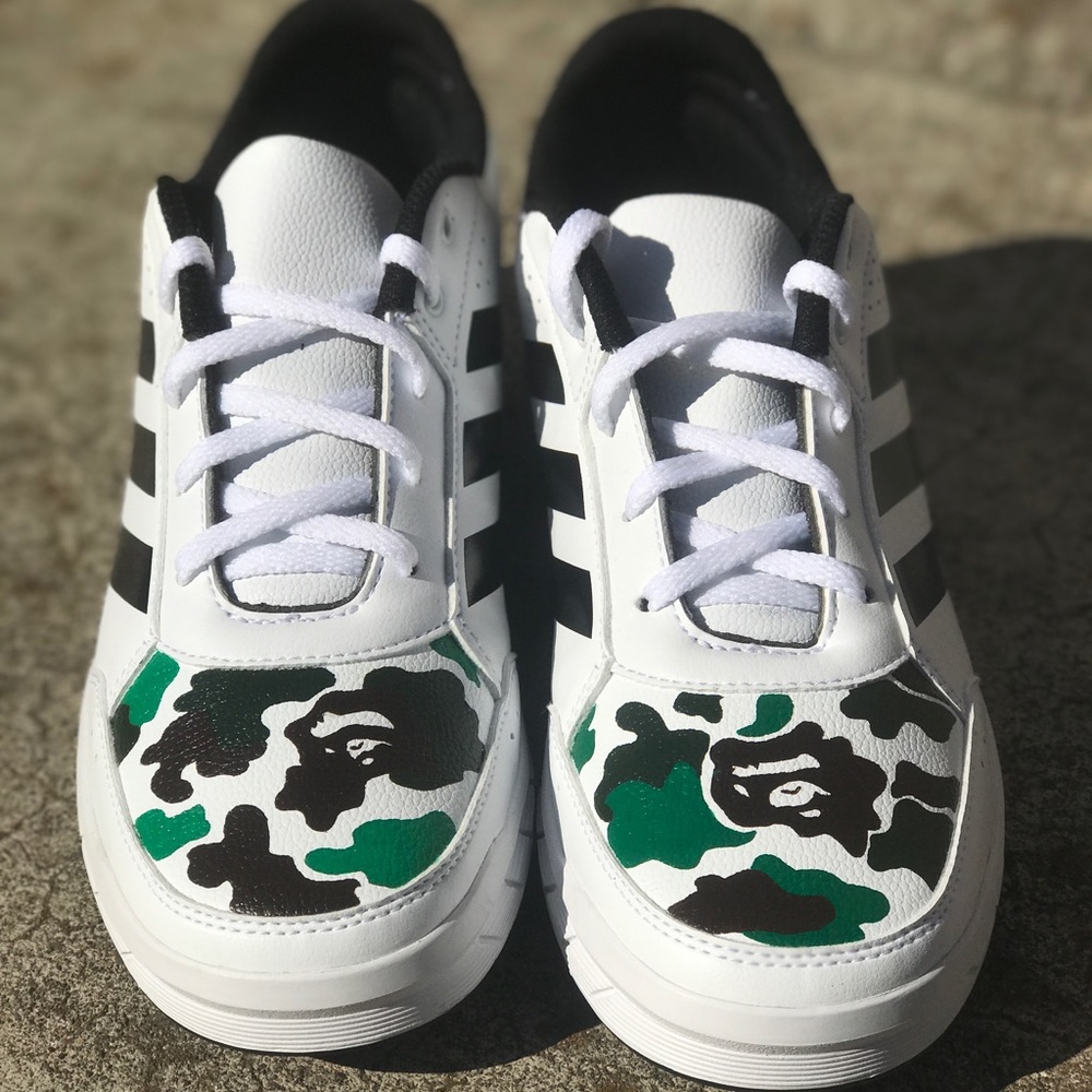 Custom Bape Adidas sneakers
